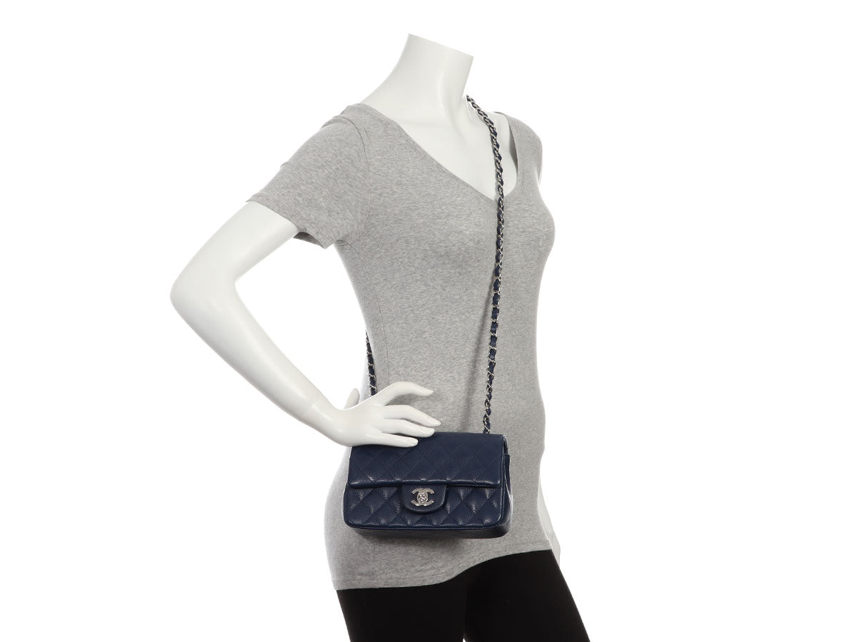 Chanel Caviar Rectangular Mini Flap Bag