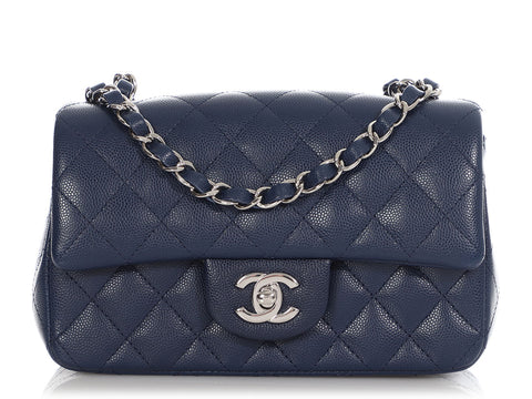 Chanel Black Quilted Lambskin Mini Vanity Case with Chain