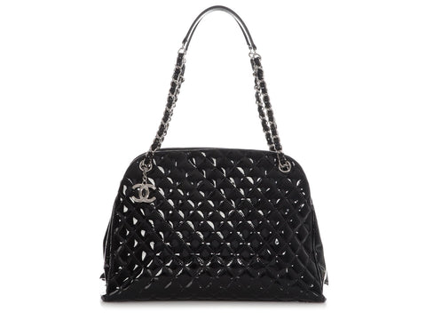 Chanel Mini 22 Black Quilted Glazed Calfskin Hobo with Pearl Strap by Ann's Fabulous Finds