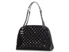 Chanel Large Black Quilted Patent Just Mademoiselle Bowler