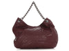 Chanel Burgundy Quilted Smooth Leather Hobo