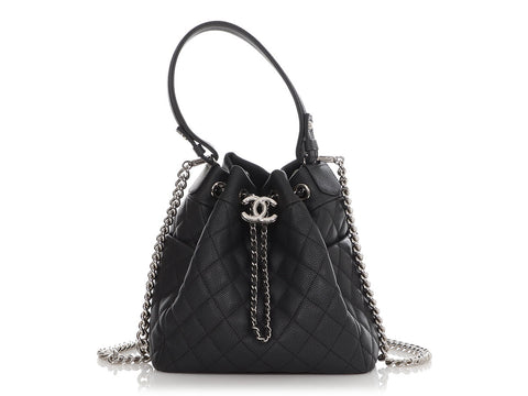 Chanel Caramel Quilted Caviar Mini Coco Handle