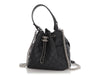 Chanel Small Black Quilted Grained Calfskin Drawstring Bucket Bag