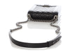 Chanel Black Quilted Lambskin North-South Boy Bag