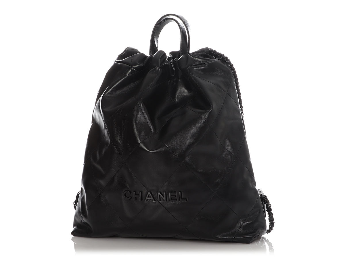 Chanel 19 Flap Bag Maxi Tweed Black / White