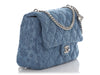 Chanel Medium Camellia Denim Sweetheart Flap