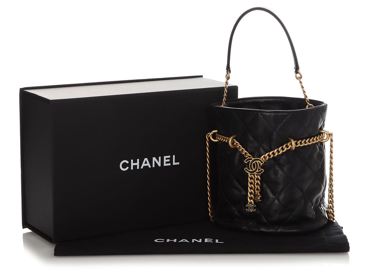Chanel Tweed and Quilted Portobello Glazed Calfskin Top Handle Bag