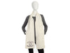 Chanel Ivory Cashmere Crystal Scarf
