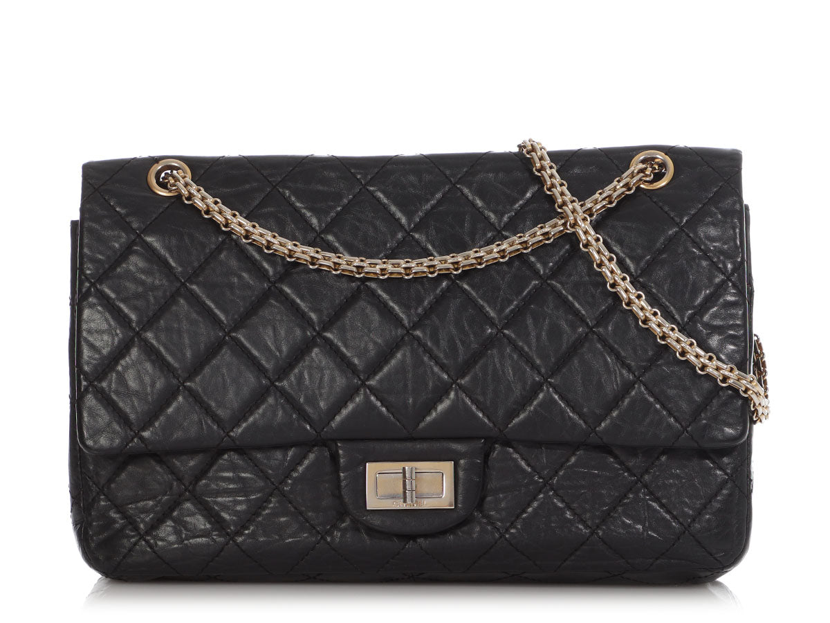 Chanel Black Quilted Aged Calfskin Reissue 2.55 Flap 227