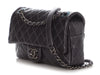 Chanel Argent Quilted Shiny Caviar Easy Flap