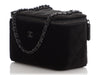 Chanel Mini So Black Part-Quilted Velvet Vanity Case