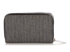Chanel Striped Denim Double Zip Wallet