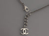 Chanel Logo Necklace & Pierced Earrings Set