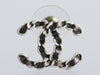 Chanel Logo Necklace & Pierced Earrings Set