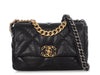 Chanel Medium Black Quilted Goatskin 19 Flap