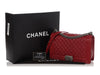 Chanel New Medium Dark Red Quilted Caviar Boy Bag