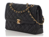 Chanel Vintage Black Quilted Lambskin Flap