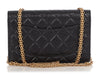 Chanel Black Distressed Leather Reissue Wallet on Chain WOC