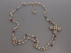 Chanel Long Maltese Cross Pendant Necklace