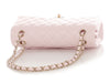 Chanel Medium/Large Light Pink Shiny Caviar Classic Double Flap