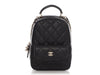 Chanel Mini Black Quilted Caviar Classic Backpack