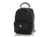 Chanel Mini Black Quilted Caviar Classic Backpack