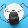 Chanel Mini Black Quilted Caviar Classic Backpack