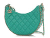 Chanel Mini Green Quilted Lambskin Chain Around Hobo