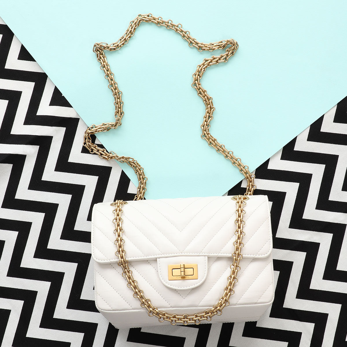 Chanel reissue white best sale