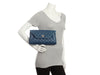 Chanel Blue Quilted Lambskin Fold Up Again Clutch
