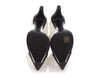 Chanel White Crinkled Patent Capped Toe Booties