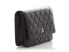 Chanel Black Quilted Caviar Wallet On Chain WOC