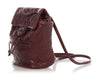 Chanel Small Burgundy Quilted Glazed Calfskin Paris-Salzburg Mountain Backpack