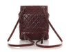 Chanel Small Burgundy Quilted Glazed Calfskin Paris-Salzburg Mountain Backpack
