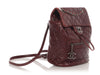 Chanel Small Burgundy Quilted Glazed Calfskin Paris-Salzburg Mountain Backpack