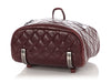 Chanel Small Burgundy Quilted Glazed Calfskin Paris-Salzburg Mountain Backpack