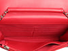 Chanel Raspberry Lambskin Wallet on Chain WOC