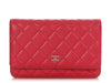 Chanel Raspberry Lambskin Wallet on Chain WOC