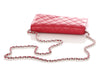 Chanel Raspberry Lambskin Wallet on Chain WOC