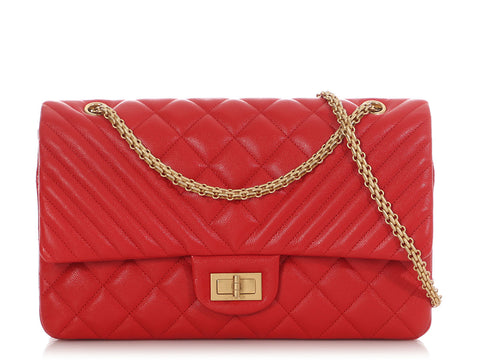 Chanel LE Red Caviar Reissue Classic Double Flap 227