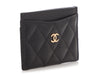 Chanel Black Quilted Caviar Classic Card Case