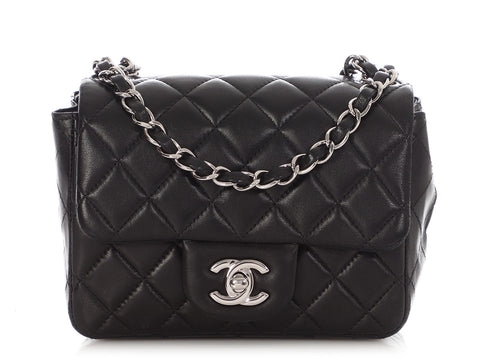Chanel Mini Black Quilted Lambskin Classic