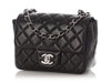 Chanel Mini Black Quilted Lambskin Classic