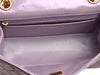 Chanel Mini Glittered Lilac Quilted Aged Calfskin Reissue