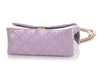 Chanel Mini Glittered Lilac Quilted Aged Calfskin Reissue