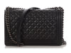 Chanel New Medium Black Quilted Lambskin Boy Bag