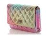 Chanel Rainbow Quilted Goatskin Reissue Wallet on Chain WOC