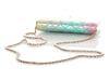 Chanel Rainbow Quilted Goatskin Reissue Wallet on Chain WOC