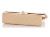 Chanel Medium/Large Light Beige Quilted Caviar Classic Double Flap