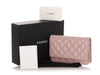 Chanel Light Pink Quilted Caviar Wallet on Chain WOC